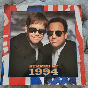 Rare Vintage Billy Joel + Elton John Summer 1994 Face to Face Tour Program